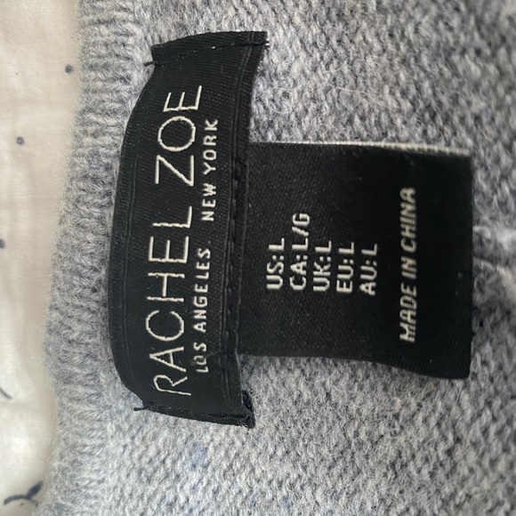 30-50% OFF BUNDLES! RACHEL ZOE KIMONO WRAP SWEATER SHIRT TOP MERINO SIZE LARGE - Picture 12 of 13